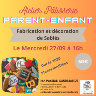 Atelier Pâtisserie en Duo Parent-Enfant - Sablés