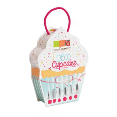 Boîte déco cupcakes 6 douilles