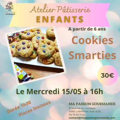 Atelier Pâtisserie -Enfant - Cookies Smarties