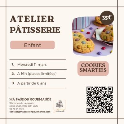 Atelier Pâtisserie Enfant - Cookies Gourmands