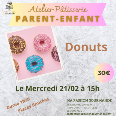 Atelier Pâtisserie en duo Parent-Enfant -Donuts