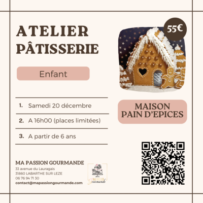 Atelier Pâtisserie Enfant - Maison en Pain d'Epices