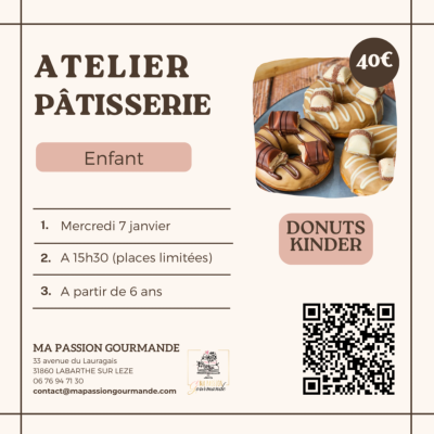 Atelier Pâtisserie Enfant - Donuts Kinder