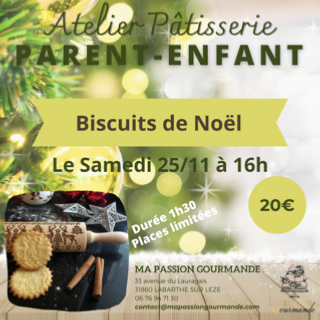 Atelier Pâtisserie en duo Parent-Enfant - Biscuits de Noël