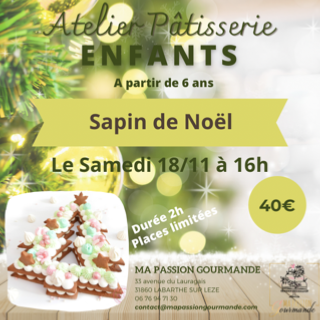 Atelier Pâtisserie Enfant - Sapin de Noël