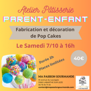 Atelier Pâtisserie en Duo Parent-Enfant - Pop Cakes