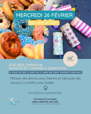 ATELIER DOUBLE ACTIVITES SPECIAL CARNAVAL